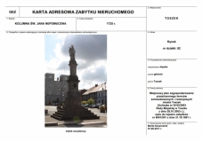 Toszek - kolumna św. Jana Nepomucena